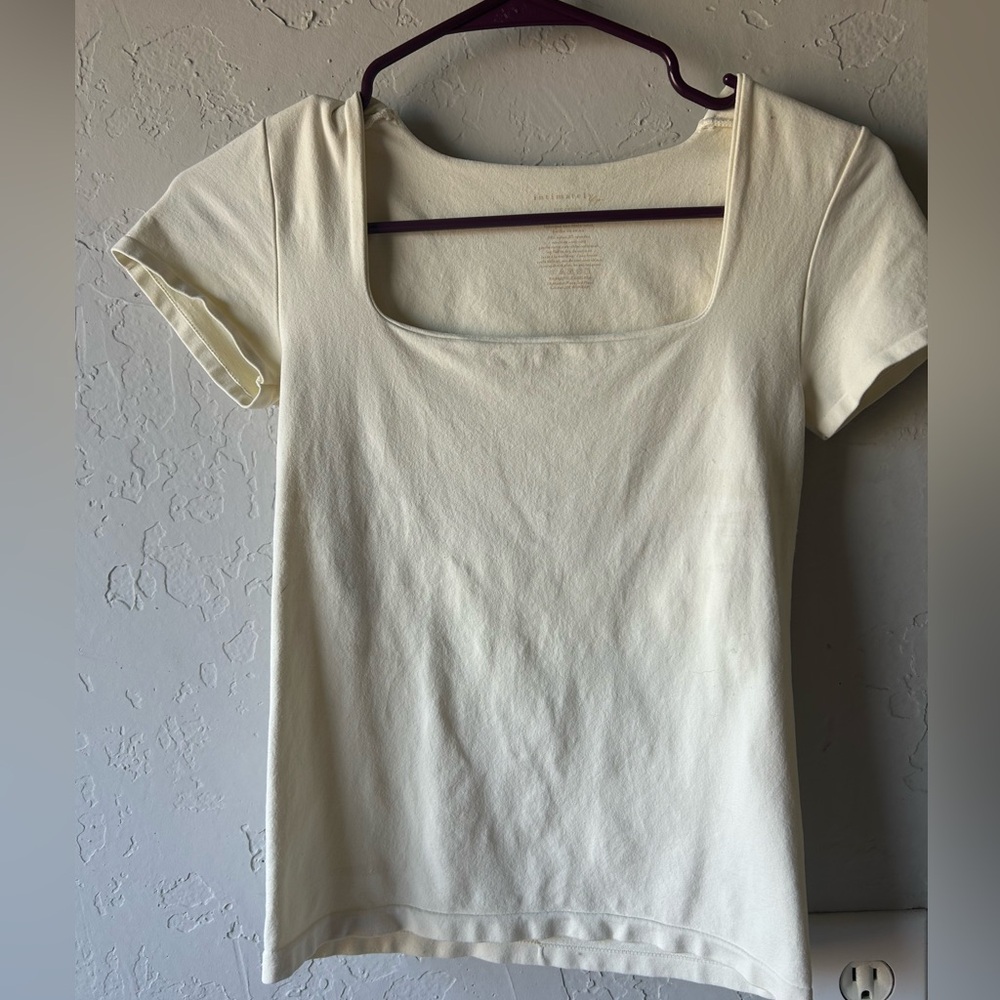 Free People Clean Lines Sunfade Baby Tee